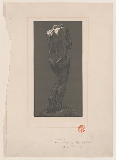 Alastonpatsas takaa katsottuna, n. 1902. tekijältä Auguste Lepere