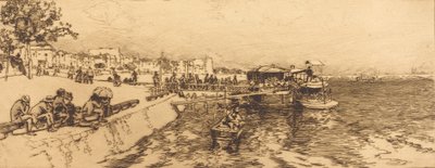 Bercy Embarcaderen laituri, quai de Bercy, 1891. tekijältä Auguste Lepere