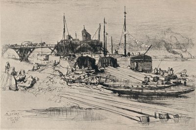 Julkinen kaatopaikka, Station Quay, 1915 tekijältä Auguste Louis Lepère