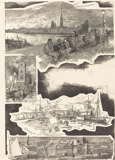 Rouen tekijältä Auguste Lepere