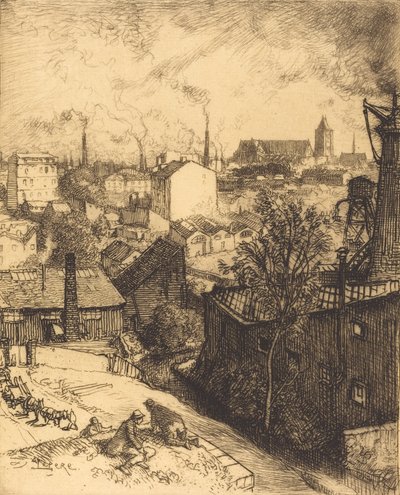 St. Denisin matkamuisto Saint-Deniksen matkamuisto. tekijältä Auguste Lepere