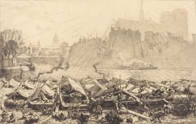Suuret omenamarkkinat Suuret omenamarkkinat, 1917. tekijältä Auguste Lepere