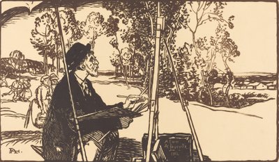Maisemataiteilija Maisemataiteilija, 1912. tekijältä Auguste Lepere