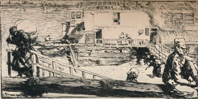 Pesuvene, 1915 tekijältä Auguste Louis Lepère