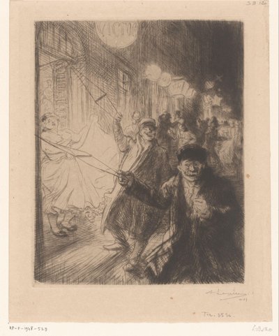 Katukuva Nesissä tekijältä Auguste Lepère (signed by artist)