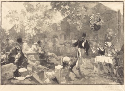 Kannerkukon luona tekijältä Auguste Lepère after Daniel Vierge