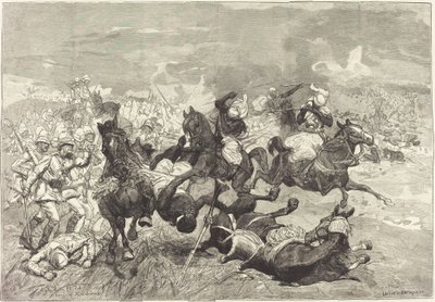 Sudanissa: El-Tebin taistelu tekijältä Auguste Lepère and Jacques Beltrand after Józef Chelmonski