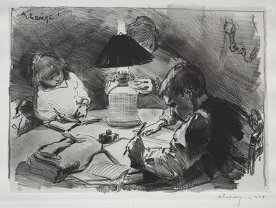 Lampun ympärillä tekijältä Auguste Louis Lepère
