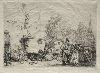 Messuilla St. Jean de Mont tekijältä Auguste Louis Lepère