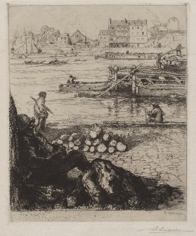 Longshoreman: Quai de la Gare tekijältä Auguste Louis Lepère