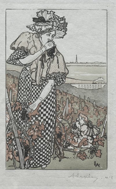 Pariisin almanakka, 1897: Syksy tekijältä Auguste Louis Lepère