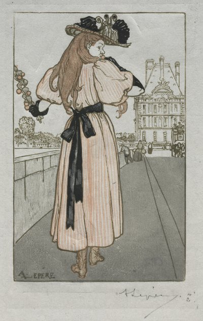 Pariisin almanakka, 1897: Kevät tekijältä Auguste Louis Lepère