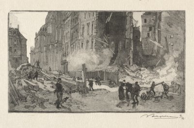 Place Gerson ja Rue Restot tekijältä Auguste Louis Lepère