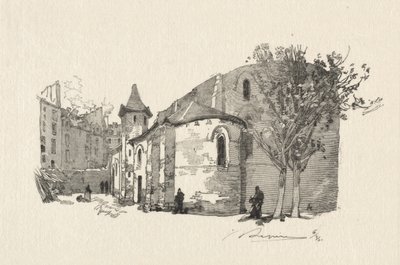 St. Julien le Vauvre, Ulkokuva tekijältä Auguste Louis Lepère