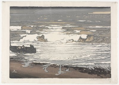 Breaking Waves, Syyskuun vuorovesi 1901 tekijältä Auguste Louis Lepère