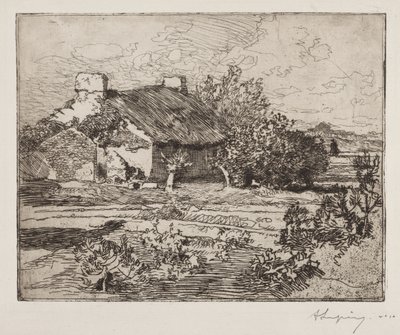 Old Bourrine, House of the Marais, Vendée tekijältä Auguste Louis Lepère