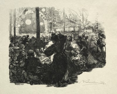 14. heinäkuuta, Rue de Belleville, klo 10 tekijältä Auguste Louis Lepère