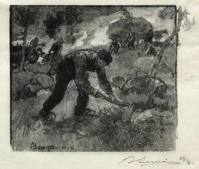 Kannerkaivurit, 1887. tekijältä Auguste Louis Lepère