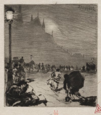 Pont-aux-Doublesin kulmassa tekijältä Auguste Louis Lepère