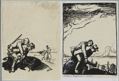 Rozelieuresin taistelu Lorrainessa, 1914. tekijältä Auguste Louis Lepère