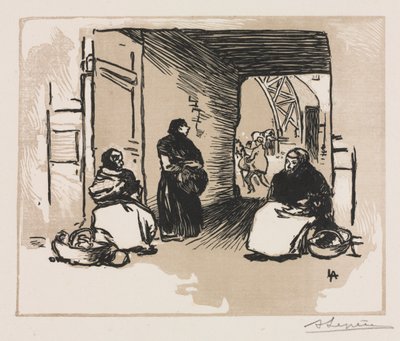 Leipämyyjät, 1889. tekijältä Auguste Louis Lepère