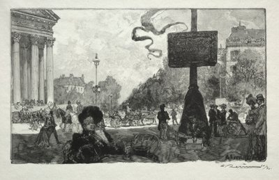 Cantonada de la Rue Royalefinnish tekijältä Auguste Louis Lepère