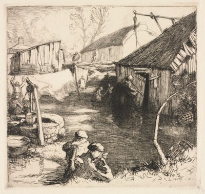 Kalastajakortteli (Saint-Jean-de-Monts) tekijältä Auguste Louis Lepère