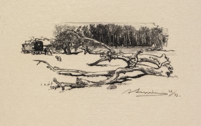 Fontainebleaun metsä: Thornin risteys Fontainebleaun metsä: Thornin risteys, 1890. tekijältä Auguste Louis Lepère