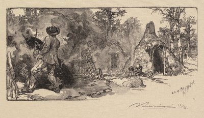 Fontainebleaun metsä: Coalmen tekijältä Auguste Louis Lepère