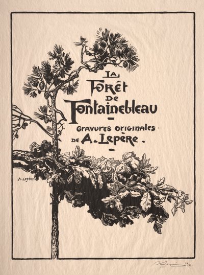 Fontainebleau: etukuva
 tekijältä Auguste Louis Lepère