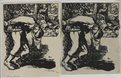 Snipers, 1914. tekijältä Auguste Louis Lepère