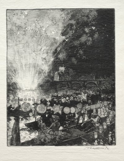 Venetsialainen juhla tekijältä Auguste Louis Lepère