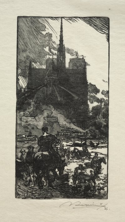 Watering Place Point St. Louisissa tekijältä Auguste Louis Lepère