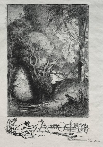La Ravine kesäkuussa tekijältä Auguste Louis Lepère