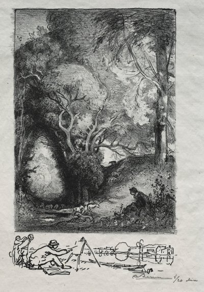 La Ravine kesäkuussa 1913. tekijältä Auguste Louis Lepère