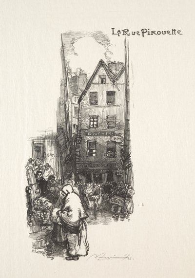 Pirouette Street tekijältä Auguste Louis Lepère