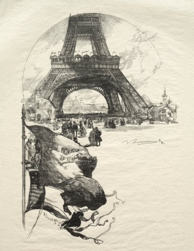 Eiffel torni tekijältä Auguste Louis Lepère