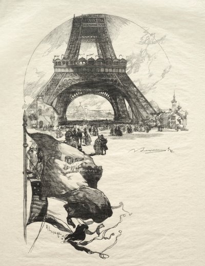 Eiffel torni. tekijältä Auguste Louis Lepère