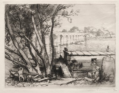 Poissyn silta, 1917. tekijältä Auguste Louis Lepère