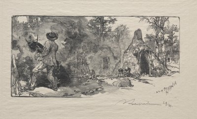 Charbonnieres, 1887. tekijältä Auguste Louis Lepère