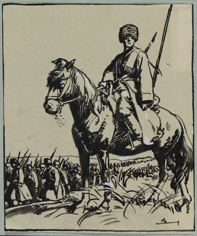 Kasakka upseeri tekijältä Auguste Louis Lepère