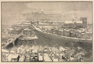 Pariisi lumen alla tekijältä Auguste Louis Lepère