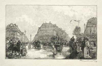 Oopperatalo, 1890. tekijältä Auguste Louis Lepère