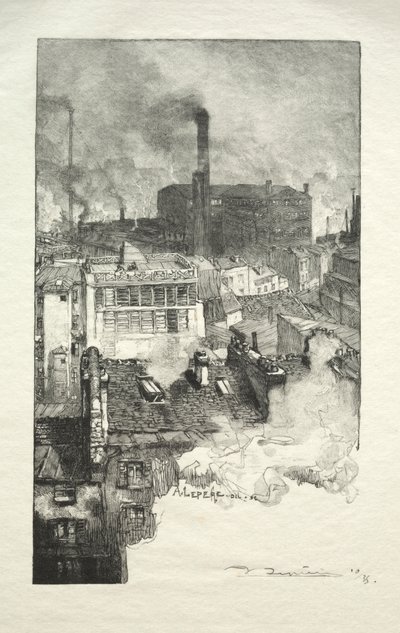 Gobelins-alue tekijältä Auguste Louis Lepère
