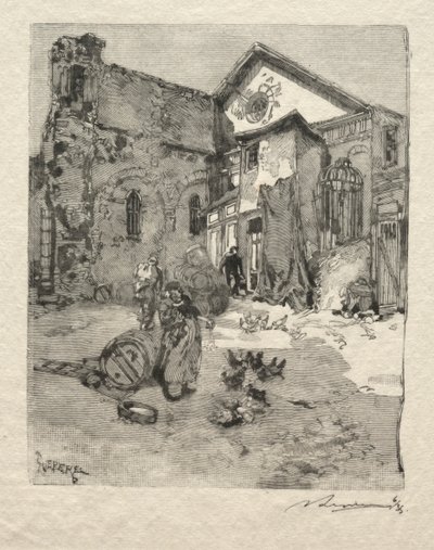 St. Julian the Poor: Portaali. tekijältä Auguste Louis Lepère