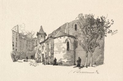 St. Julien le Vauvre, Ulkokuva tekijältä Auguste Louis Lepère