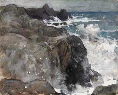 Myrsky Yeun saarella, 1916. tekijältä Auguste Louis Lepère