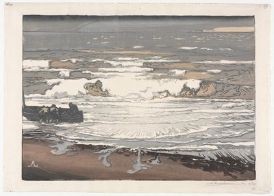 Breaking Waves, Syyskuun vuorovesi 1901 tekijältä Auguste Louis Lepère