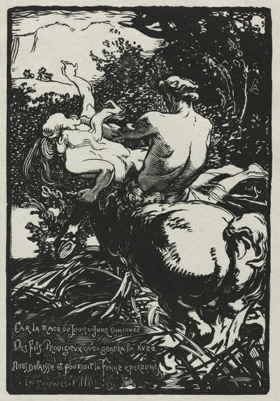 Kentauri, 1896. tekijältä Auguste Louis Lepère
