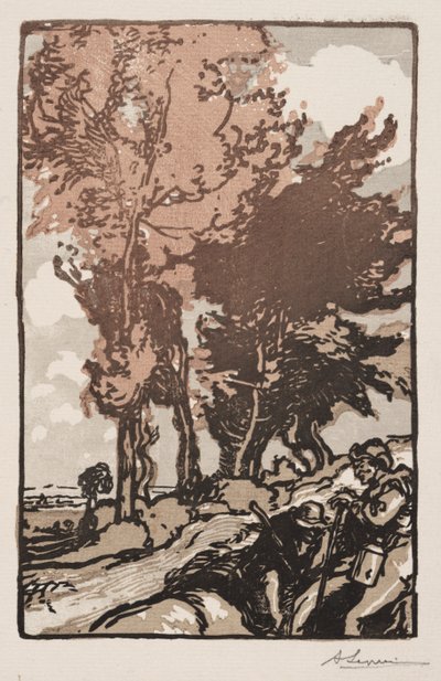 Lepopaikka, 1904. tekijältä Auguste Louis Lepère